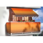 Parasolar de balcon portocaliu 200x150 cm