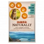 IAMS, mancare naturala pt. pisici adulte cu cod in sos, 85 grame