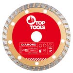 Disc diamantat 125x22,2mm turbo top tools 61h345