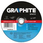 Disc polizare/slefuire metal 230x6,4x22,2mm graphite 57h717