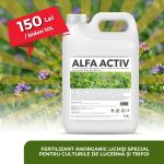 ALFA ACTIV, fertilizant anorganic lichid special pentru culturile de lucerna si trifoi, bidon 10L