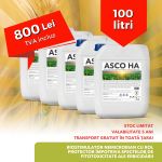!!! OFERTA 100 de litri de ASCO HA, biostimulator nemicrobian cu rol protector impotriva efectelor de fitotoxicitate aparute ca urmare a erbicidarii florii soarelui, rapitei, porumbului, graului, bidon 20L