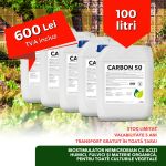 !!! OFERTA 100 de litri de CARBON 50, biostimulator nemicrobian de tip PFC6, CMC1 cf. Reg. (CE) 1009/2019 cu acizi humici si fulvici si materie organica, pentru toate culturile vegetale, bidon 20 L