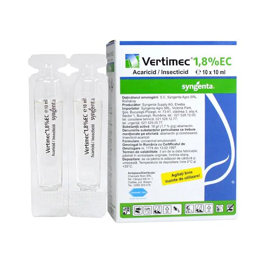Insecticid / acaricid Vertimec 1.8% EC - fiola 10 ml