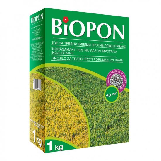 Ingrasamant granulat gazon anti-ingalbenire Biopon - 1 kg
