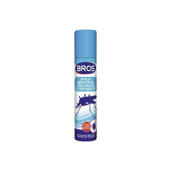 Protectie piele impotriva tantarilor si capuselor spray - Bros - 90 ml