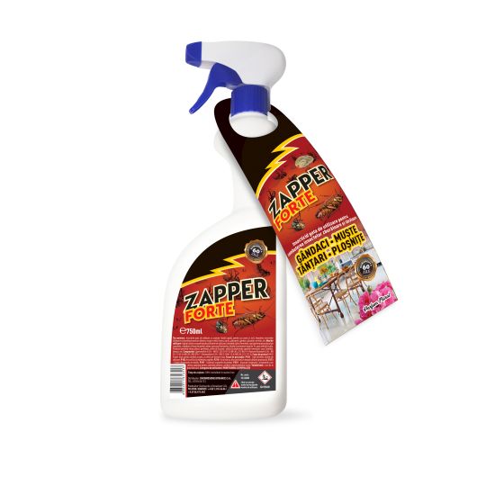 Zapper Forte 750 ml, Insecticid gata de utilizare pentru gandaci, muste, tantari si plosnite