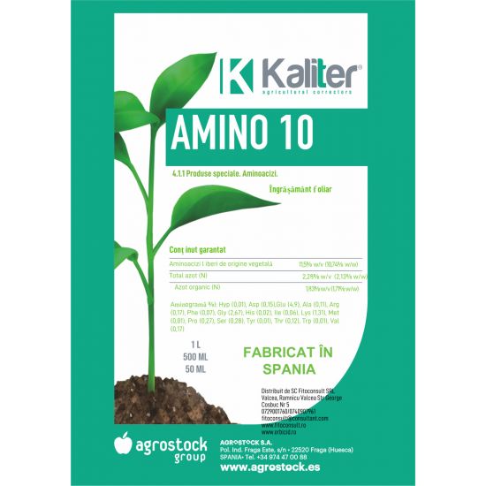 Amino 10 ingrasamant foliar -biostimulator 500 ml