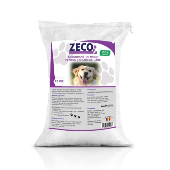 ZECO - Absorbant de miros pentru țarcuri de câini, 25 kg