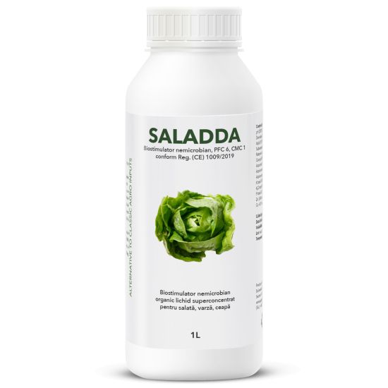 Saladda, biostimulator nemicrobian de tip PFC6, CMC1 cf. Reg. (CE) 1009/2019 pentru salata, ceapa, varza, flacon 1L
