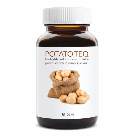 Biofortificant imunostimulator pentru cartofi in camp si in spatii inchise POTATO.TEQ  (doza pentru 5000 mp - vol. 120 ml)