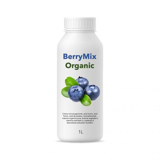 Fertilizant organic pentru arbustii fructiferi, BerryMix Organic 1 litru, SemPlus