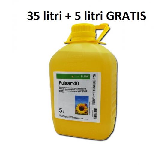 Pachet promotional Erbicid Pulsar, 5 litri, 35 litri + 5 litri GRATIS