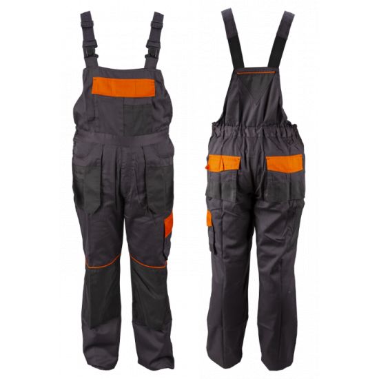 Pantaloni de protectie cu pieptar, model confort, marimea XL-54, Evotools
