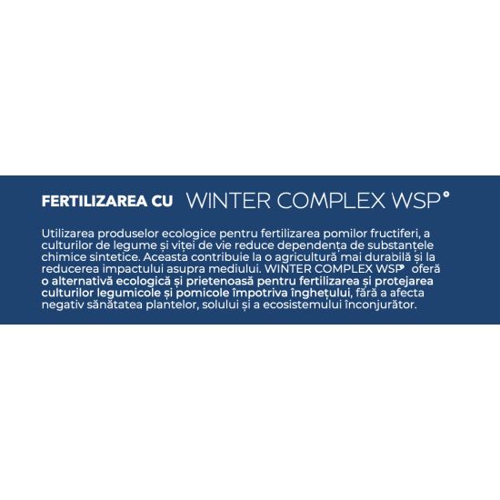 WINTER COMPLEX WSP, Fertilizant de tip amestec, doza pentru 500 mp, 100 g