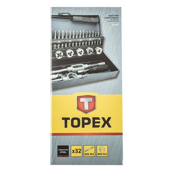 Set tarozi si filiere m3-m12 32 piese topex 14a426