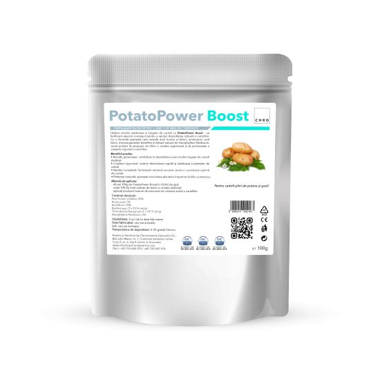 PotatoPower Boost, Produs natural pe baza de microorganisme si nutrienti pentru cultura de cartof, 100 g