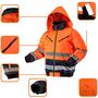 Jacheta de lucru captusita reflectorizanta portocalie nr.58 neo tools 81-711-xxl